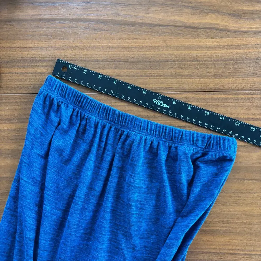 2000s Lucky Brand Bathing Suits Swim Romper Cover Up Strapless Blue Boho XS‎ / S